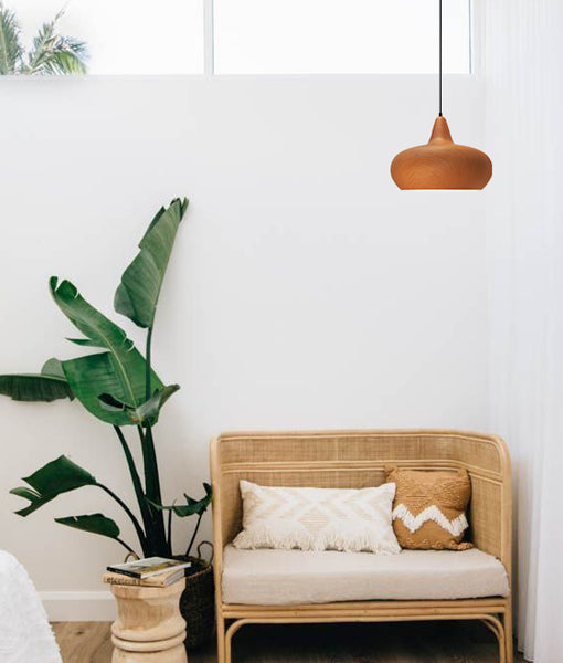 Retro Wine Glass Replica Wood Pendant Lights