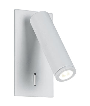 LED Wall Recessed Matte White Reading Light
