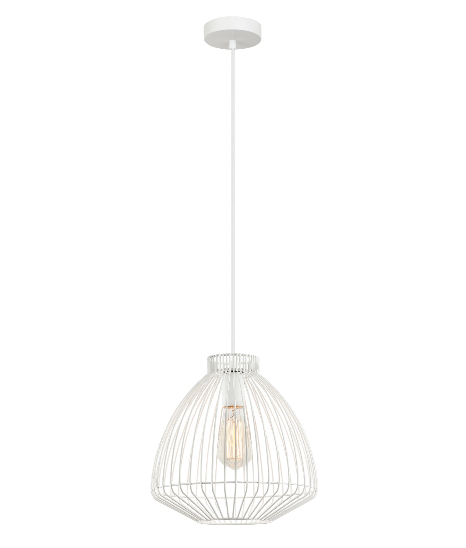 Modern Interior Cone (Concave) Wire Cage Pendant Lights