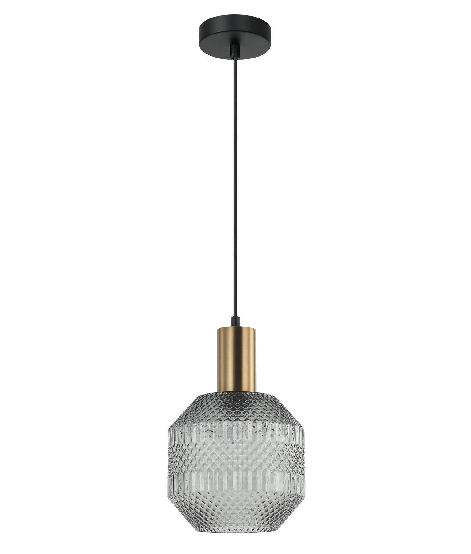Interior Glass Jar With Quadrilateral Segment Pendant Lights