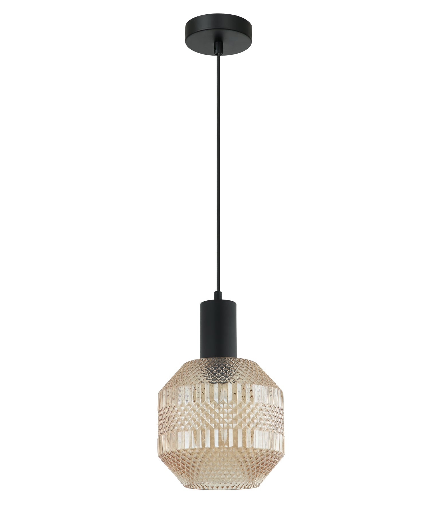 Interior Glass Jar With Quadrilateral Segment Pendant Lights