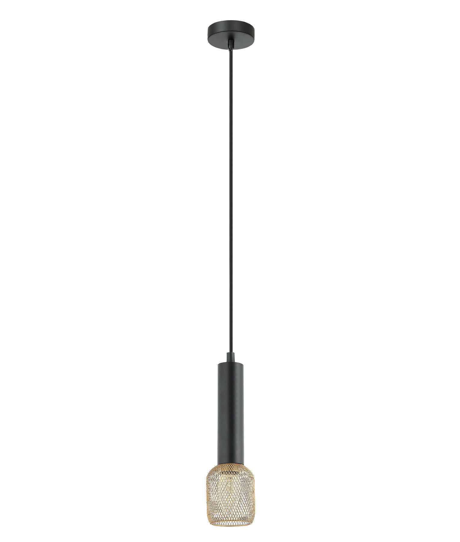 Modern Karaoke Mic Shape Interior Cylinder & Mesh Pendant Lights