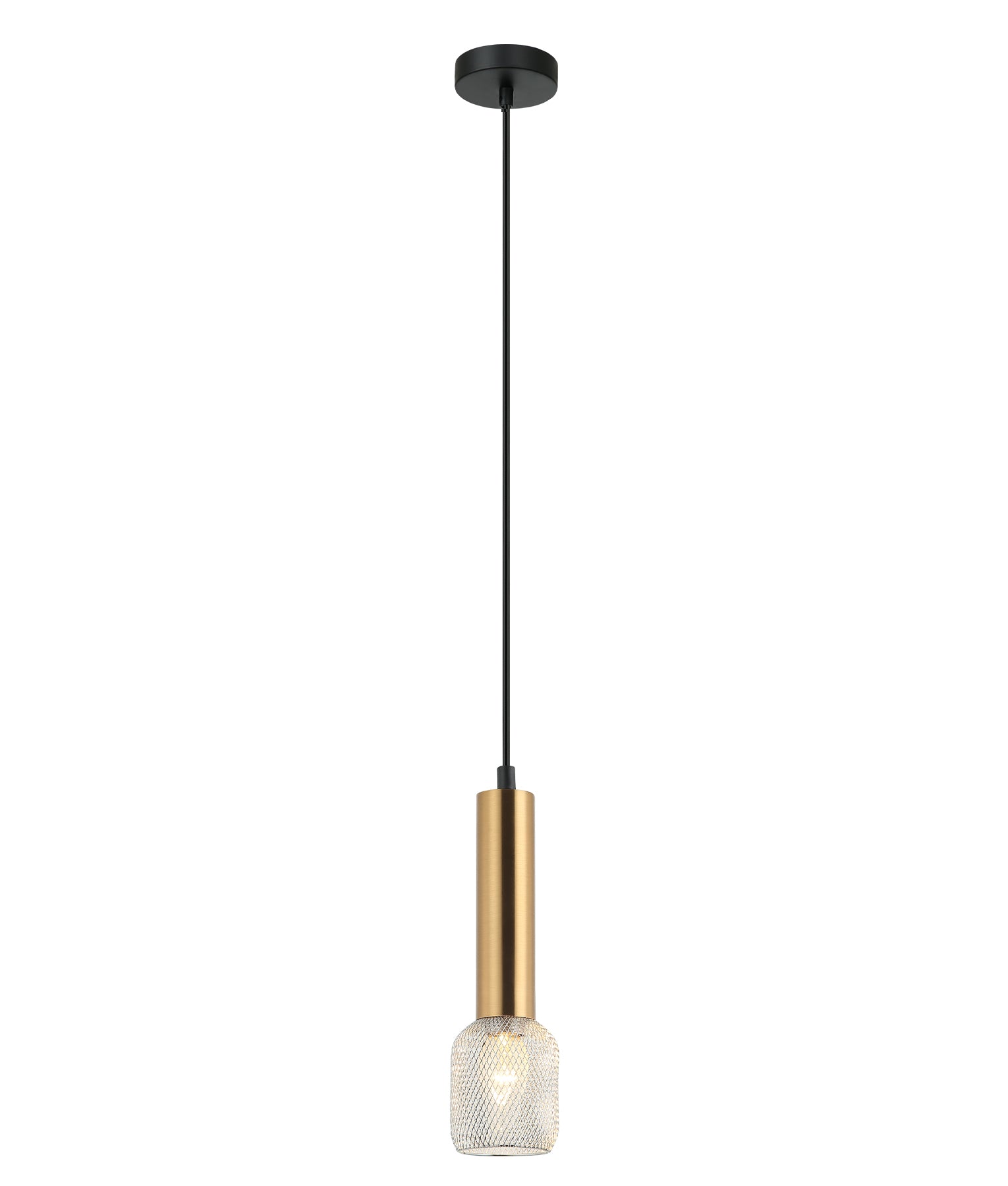 Modern Karaoke Mic Shape Interior Cylinder & Mesh Pendant Lights