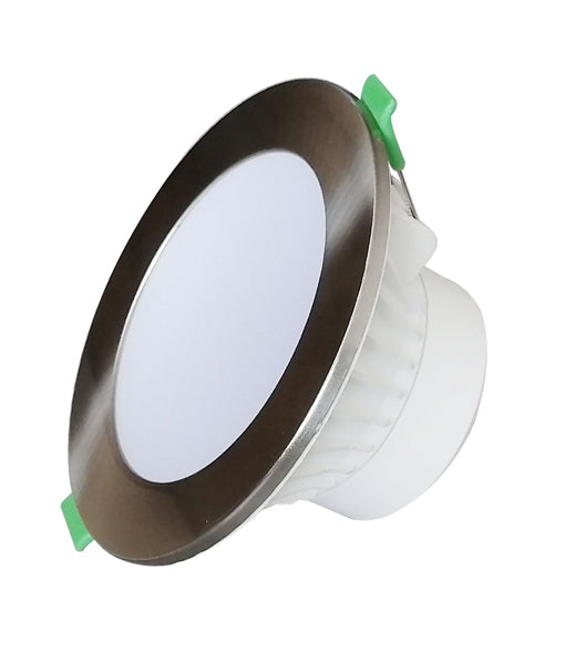 LED Dimmable Tri-CCT+Changeable Clip Faceplate Downlights Cut out: Ø70mm