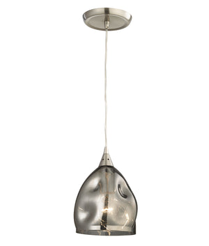 Modern Retro Abstract Chrome With Glass Ellipse Pendant Lights