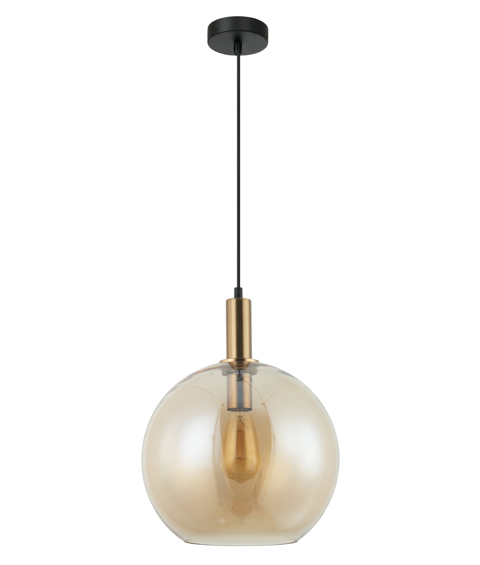 Interior Glass with Extended Bronze Highlight Pendant Lights