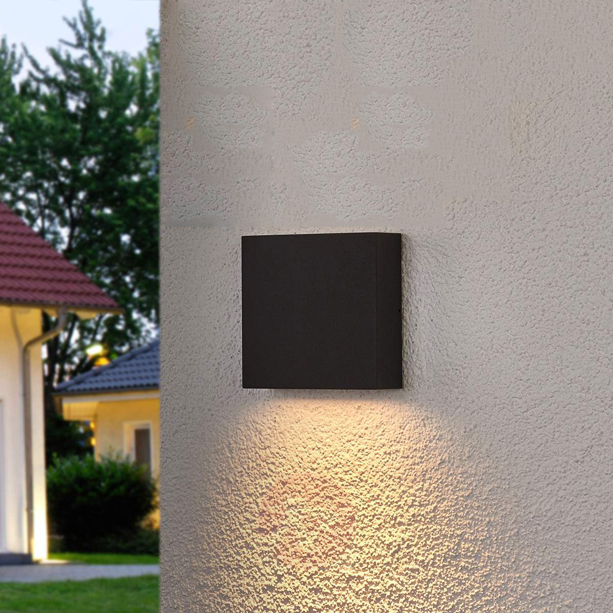 LED Exterior Wall Square Pillar 1-Way Down Lights IP65