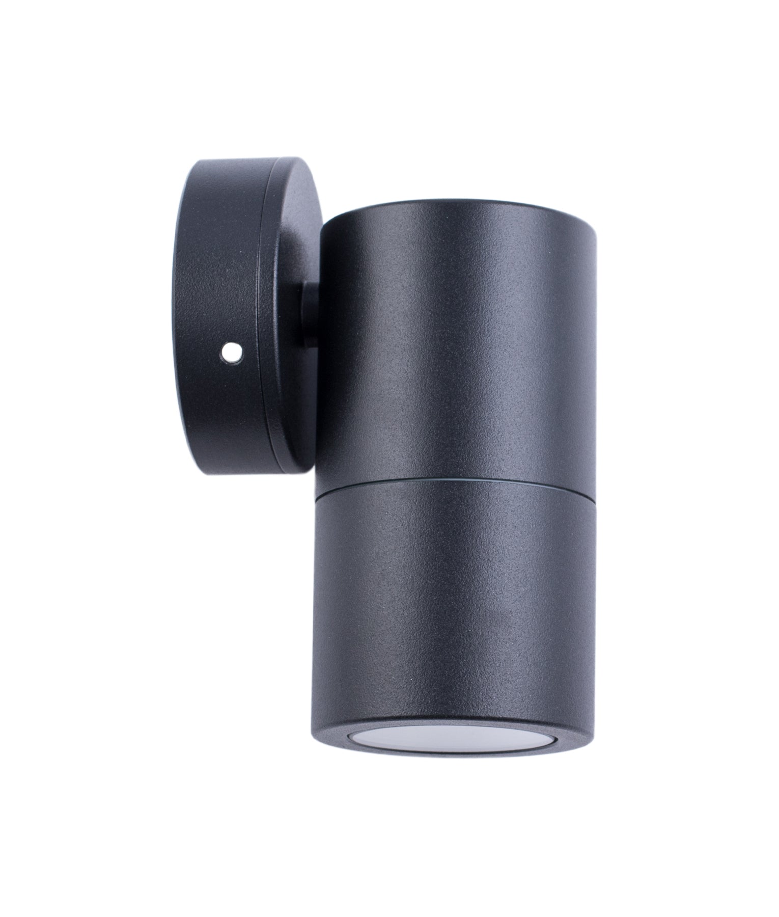 MR16 Exterior Single Fixed Down Pillar Light (Black Aluminium) IP65