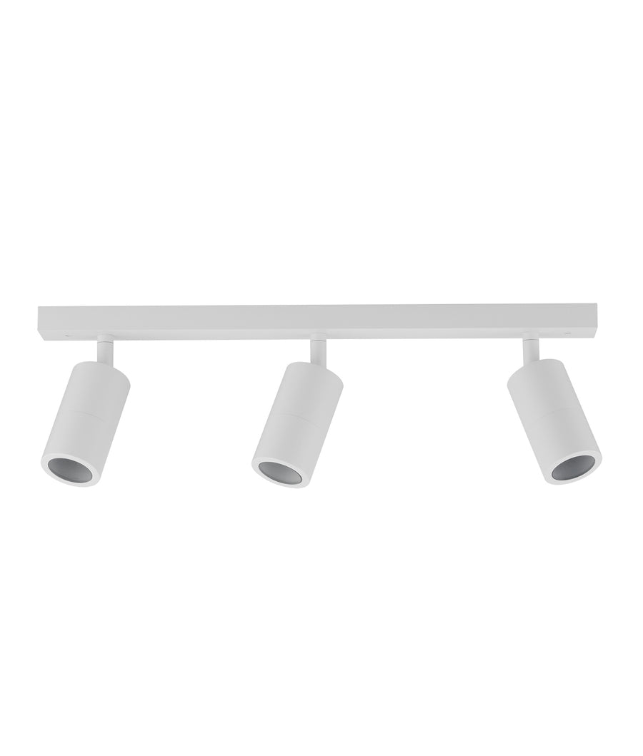 GU10 Adjustable Head Bar Ceiling Wall Pillar Spot Lights (White Aluminium) IP44