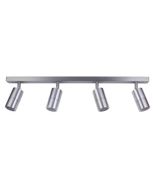 GU10 Adjustable Head Bar Ceiling Wall Pillar Spot Lights (Titanium Aluminium) IP44