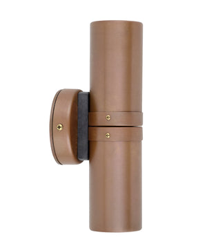 GU10 Exterior Up/Down Wall Pillar Spot Lights (Aged Copper) IP54