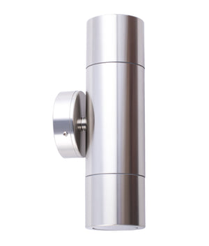 Exterior GU10 Up/Down Wall Pillar Spot Light (Anodized Aluminium) IP65