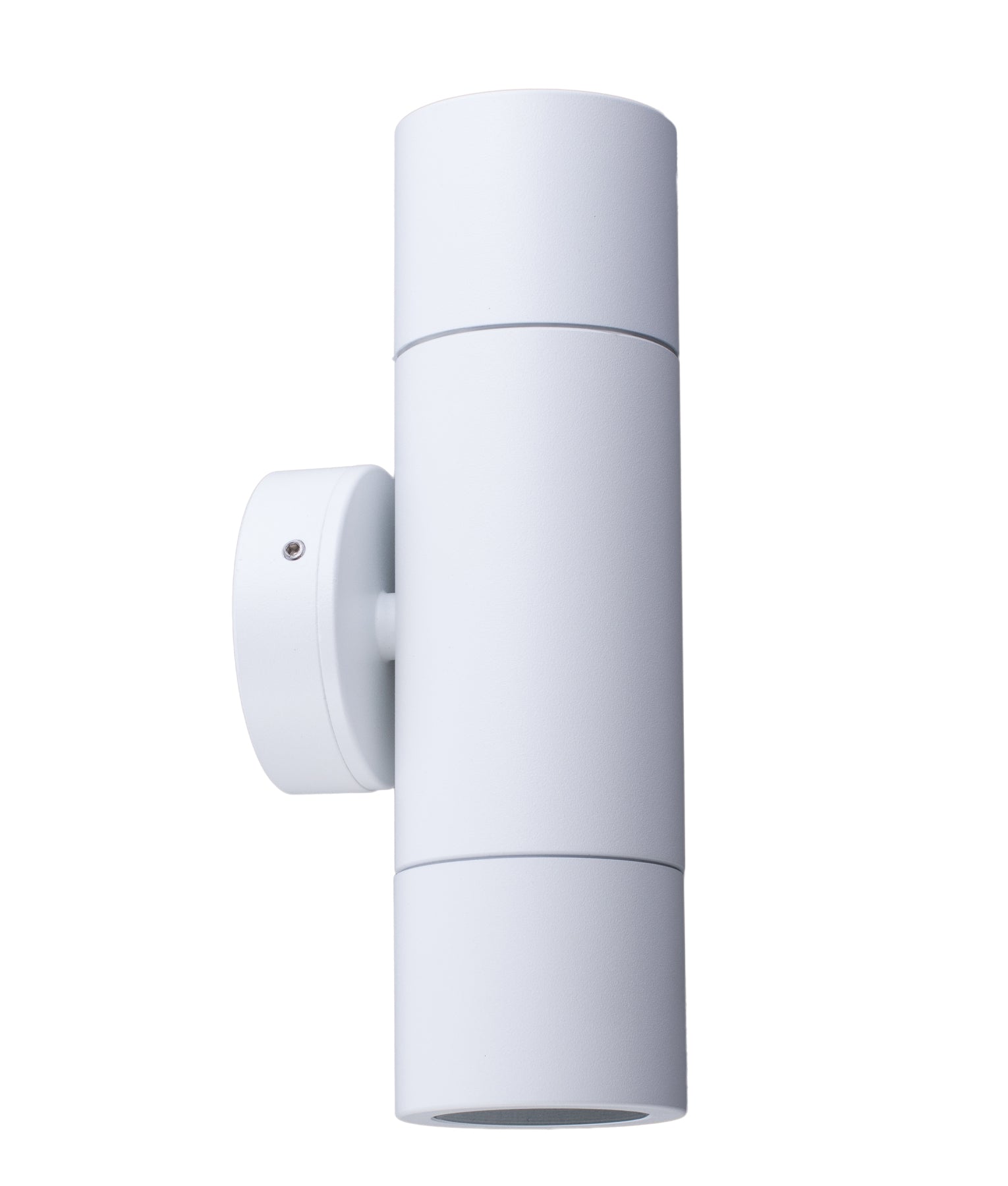 MR16 Exterior Up/Down Pillar Light (White Aluminium) IP65