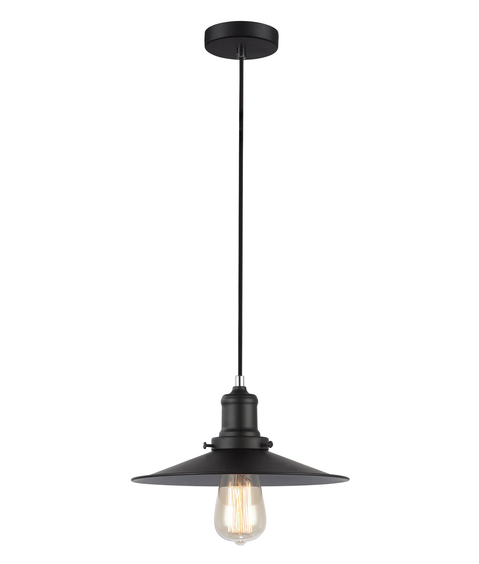Modern Industrial Black Coolie Pendant Lights