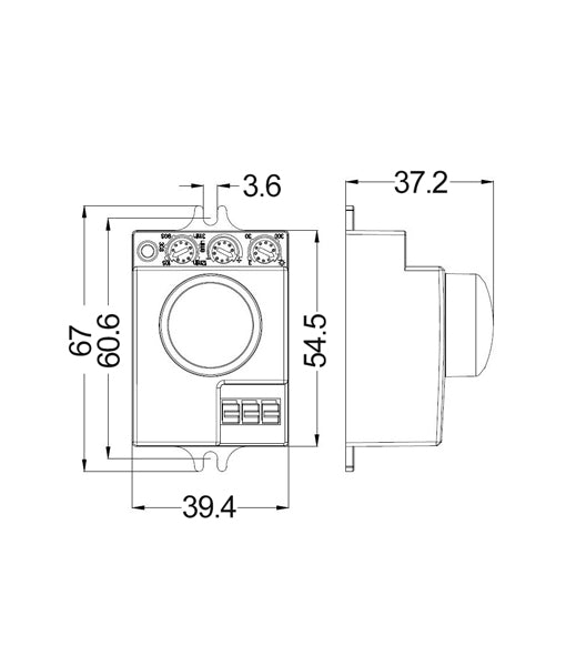 Indoor Microwave Sensor IP20