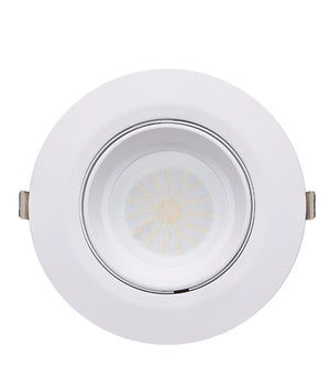 28W/ 38W LED Dual Power & Tri-CCT Gimbal White Recessed Shop Lighter