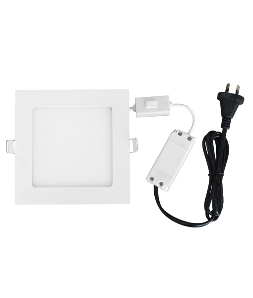 LED Dimmable Ultra Slim Tri-CCT Recessed Downlights (Square)