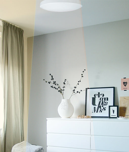 Smart Light: LED White Round Dimmable Tri-CCT Smart Oyster Lights