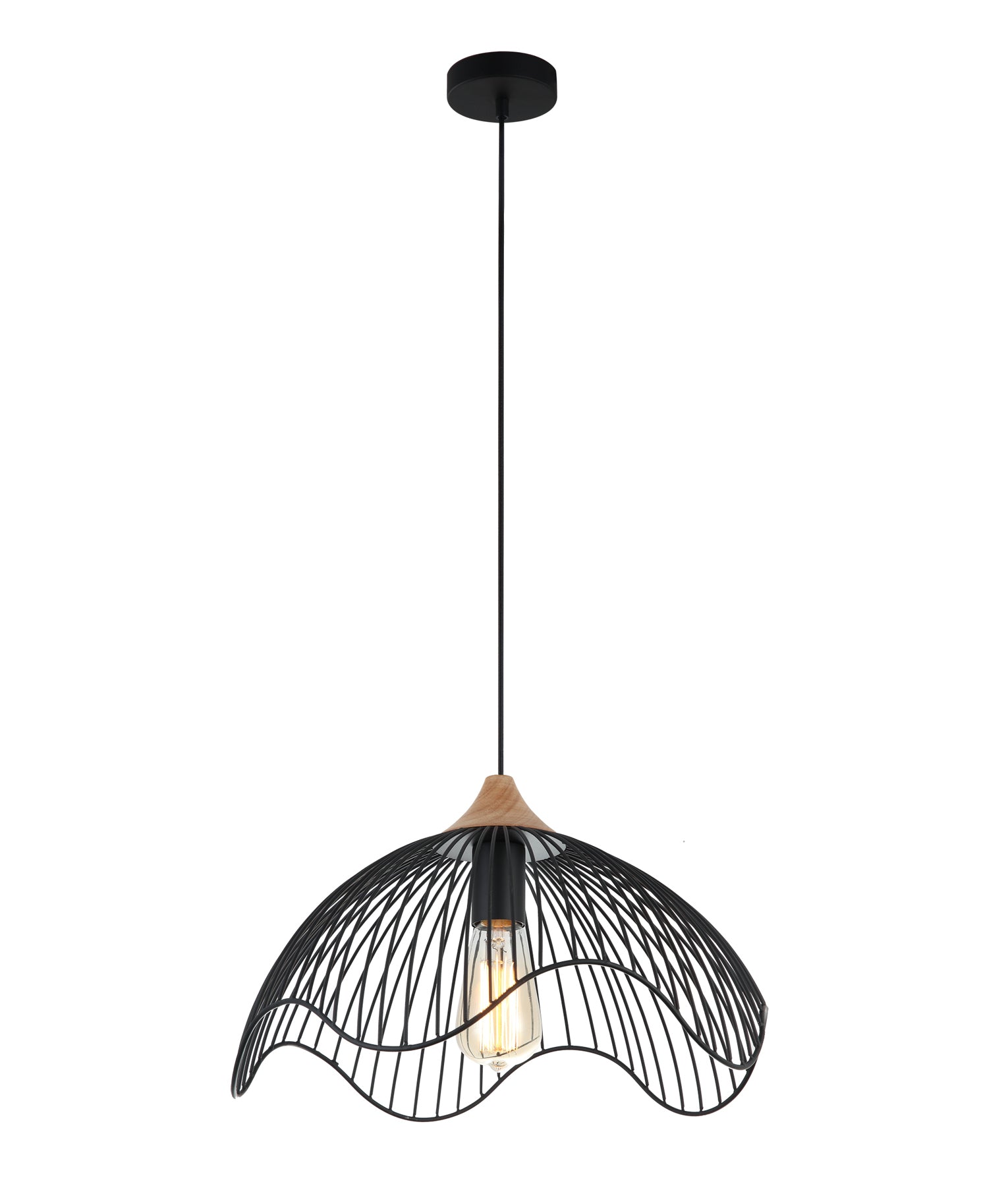 Modern Industrial Dome Shape & Wavy Edge Pendant Lights