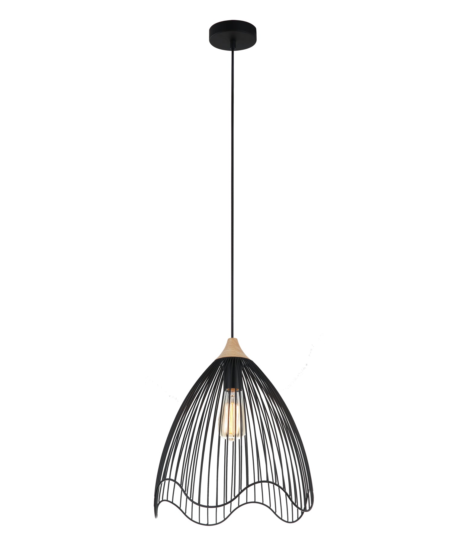 Modern Industrial Cone Shape & Wavy Edge Pendant Lights