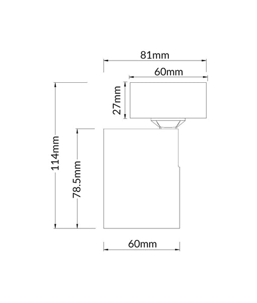 Interior GU10 1 Light Adjustable Round Base Surface Mounted Spot Lights