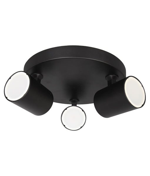 Interior GU10 3XLights Adjustable Round Base Surface Mounted Spot Lights