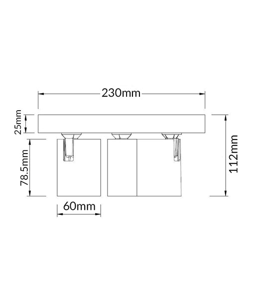 Interior GU10 3XLights Adjustable Round Base Surface Mounted Spot Lights