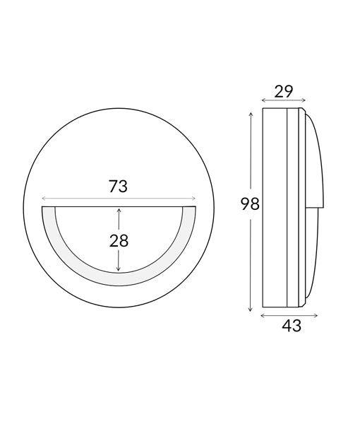 Exterior LED 12V Aged Brass Eyelid Step/Wall Light IP65