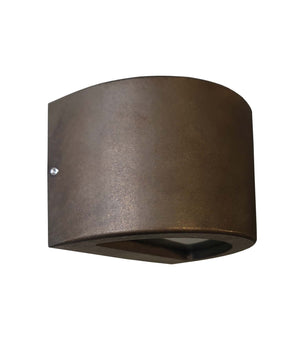 Exterior 12V Bronze Curved Surface Mounted Step / Wall Lights IP65