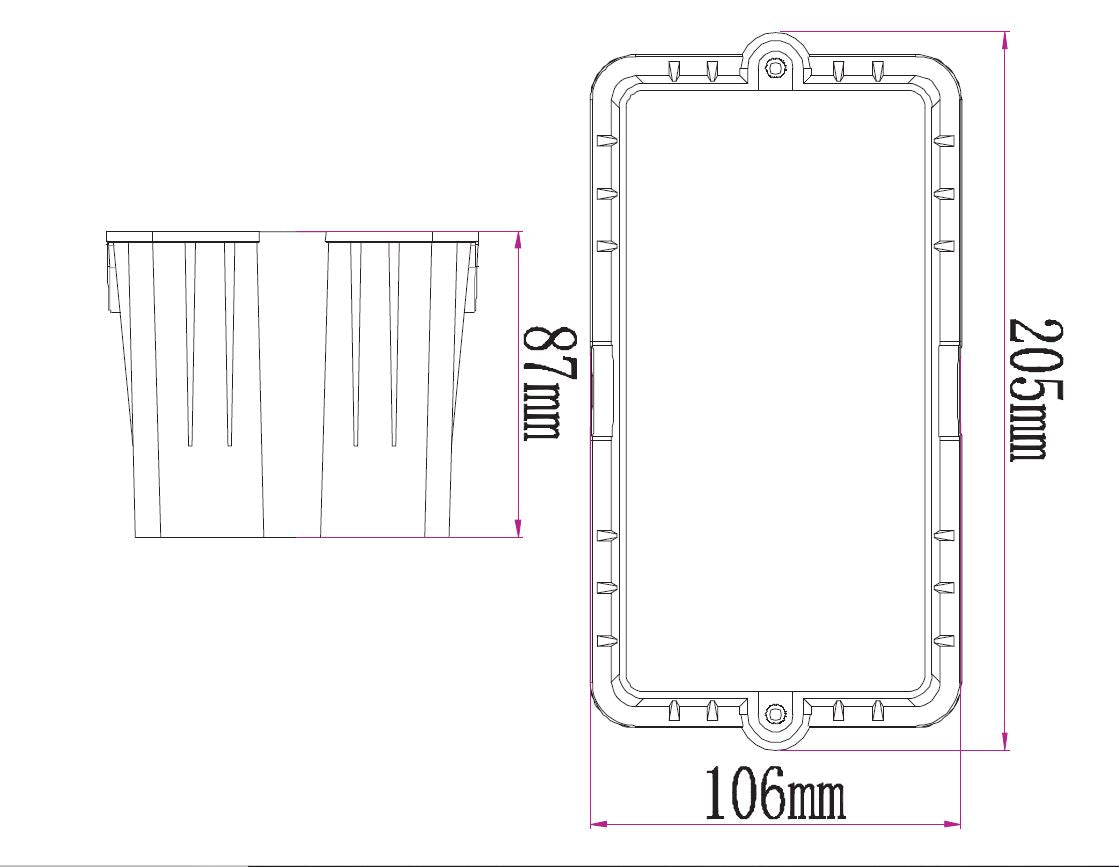 LED Exterior Recessed Rectangular Step / Wall Lights IP54