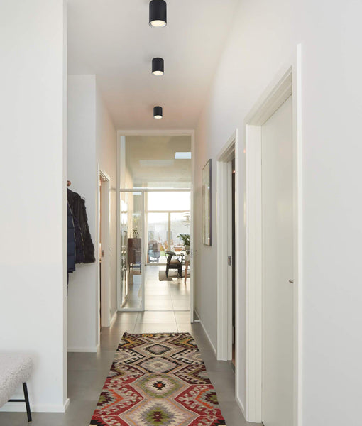 GU10 Round Centre Tilt Adjustable Surface Mounted Ceiling Downlights