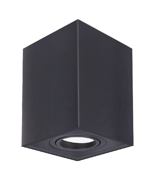 GU10 Square Centre Tilt Adjustable Surface Mounted Ceiling Downlights