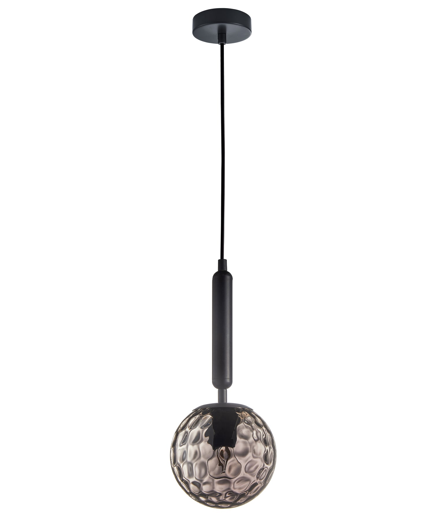 Interior Bronze Amber /Black Smoke Spherical Glass Pendant Lights