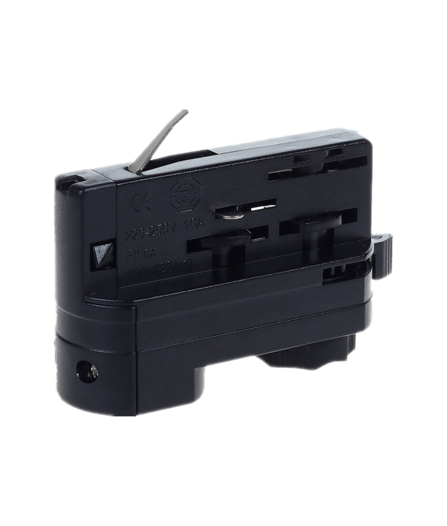 4 Wire 3 Circuit Track Pendant Light Adaptors (Black)