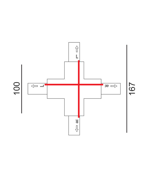 4 Wire 3 Circuit Universal Tracks & Accessories (Black Fittings)