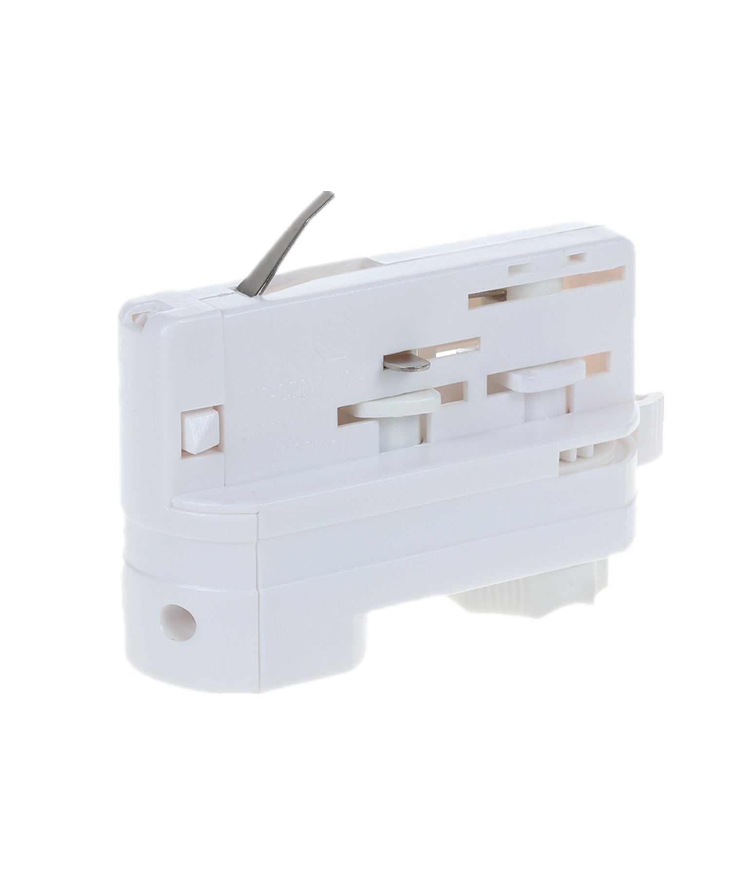 4 Wire 3 Circuit Track Pendant Light Adaptors (White)