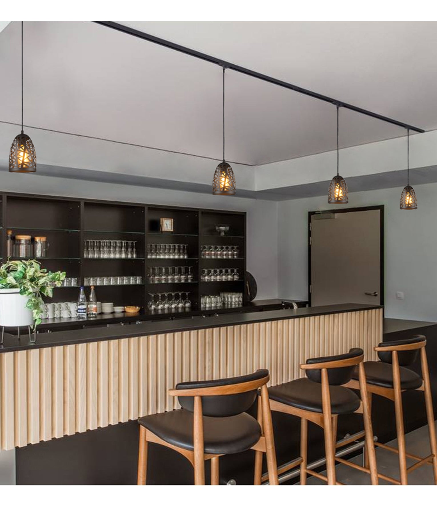 4 Wire 3 Circuit Track Pendant Light Adaptors (White)