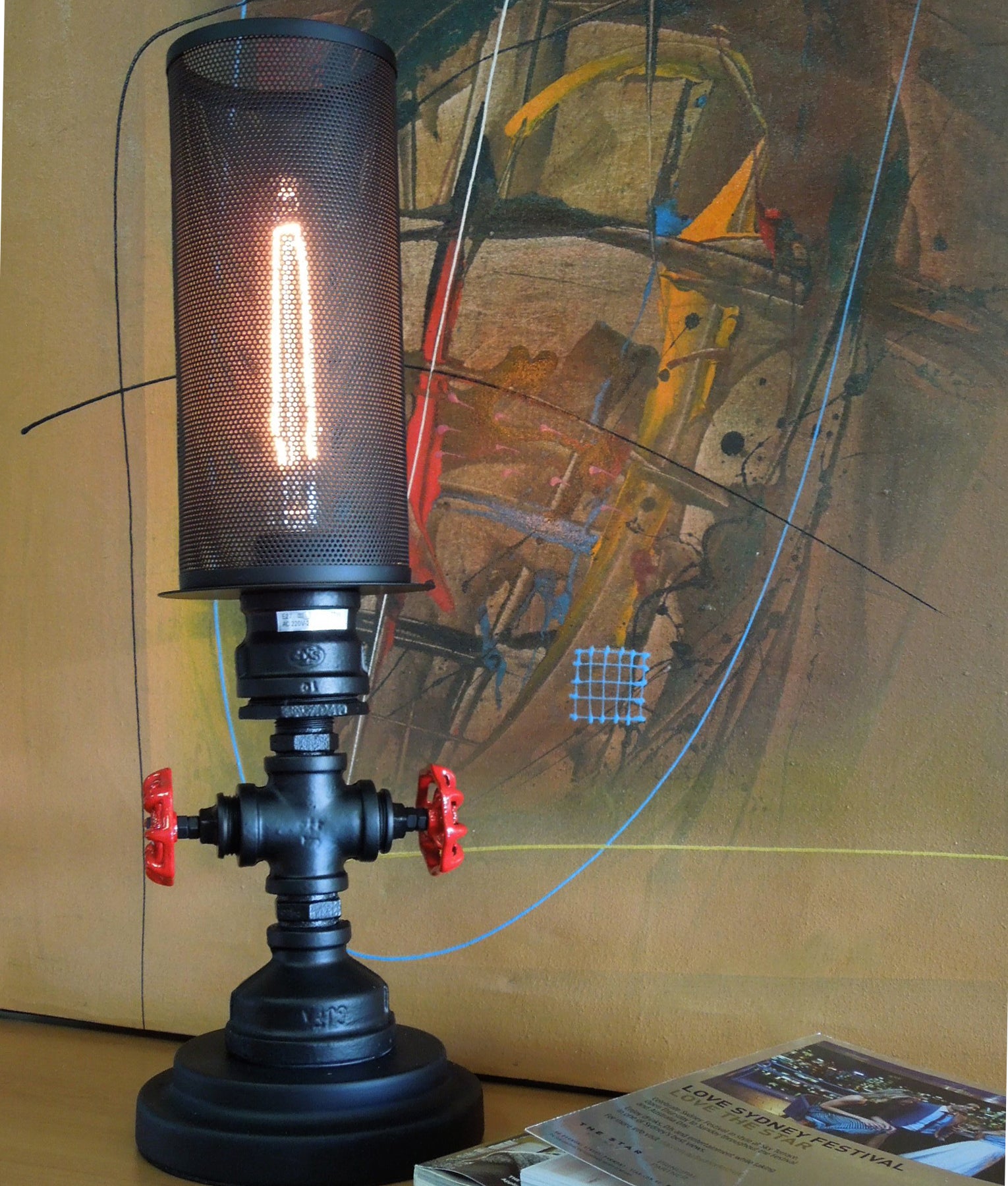 Industrial Aged Iron Decorative Table Lamp