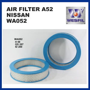 WESFIL AIR FILTER A52 WA052 FOR NISSAN